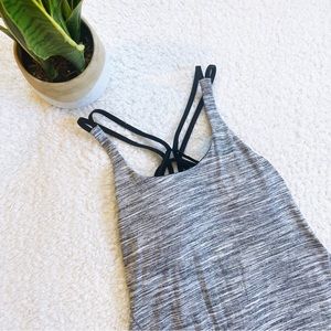 Grey & black Lululemon tank top
